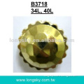 gold flower button for suit and coat (#B3718-34L, 40L)